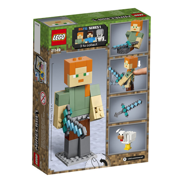 LEGO® Minecraft 21149 BigFig Alex mit Huhn