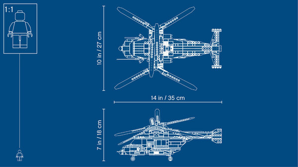 LEGO® Creator 31096 Doppelrotor-Hubschrauber