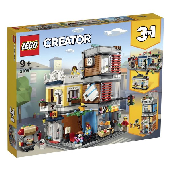 LEGO® Creator 31097 Stadthaus mit Zoohandlung & Café