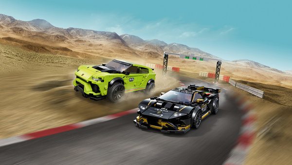 LEGO® Speed Champions 76899 Lamborghini Urus ST-X & Lamborghini Huracán Super Trofeo EVO