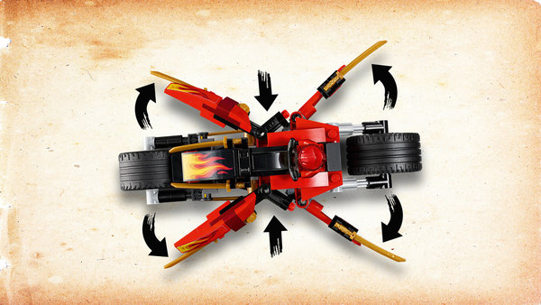 LEGO® Ninjago 70667 Kais Feuer-Bike & Zanes Schneemobil