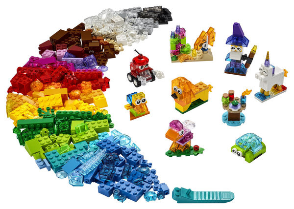 LEGO® Classic 11013 Kreativ-Bauset mit durchsichtigen Steinen