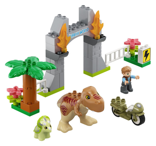 LEGO® DUPLO 10939 Ausbruch des T. rex und Triceratops