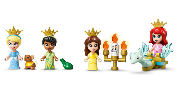 LEGO® Disney 43193 Märchenbuch Abenteuer mit Arielle, Belle, Cinderella und Tiana