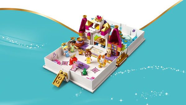LEGO® Disney 43193 Märchenbuch Abenteuer mit Arielle, Belle, Cinderella und Tiana
