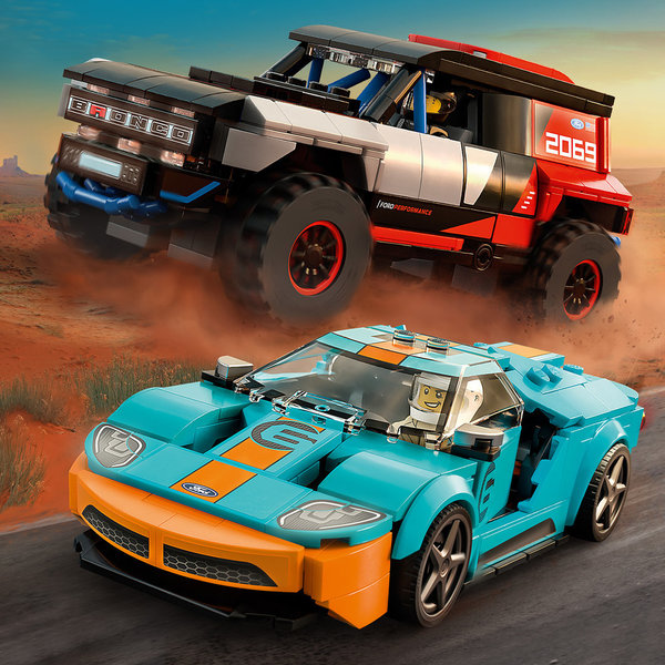 LEGO® Speed Champions 76905 Ford GT Heritage Edition und Bronco R