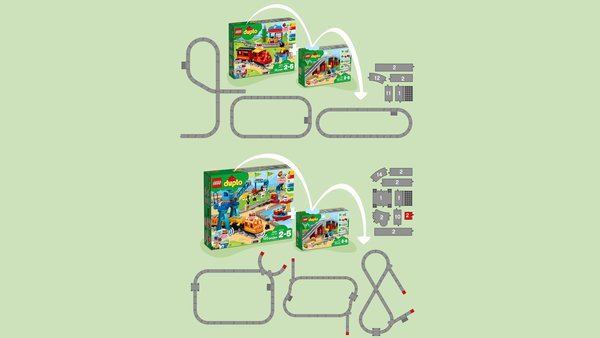LEGO® DUPLO 10872 Eisenbahnbrcke und Schienen